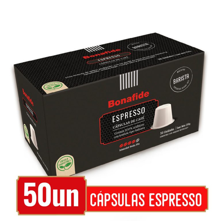 Capsulas de espresso 50 unidades